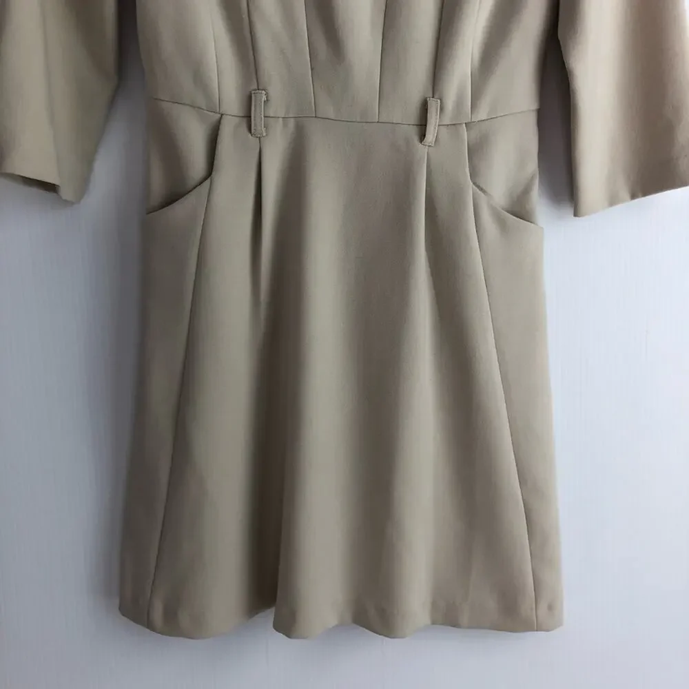 Kensie ivory dress 3/4 length sleeve